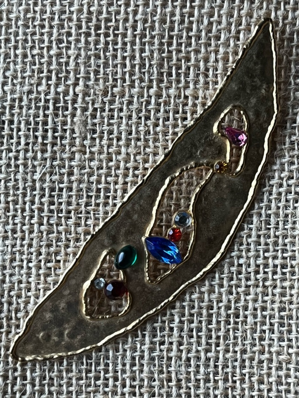 Vintage Jonette Jewelry 1988 Abstract Brooch